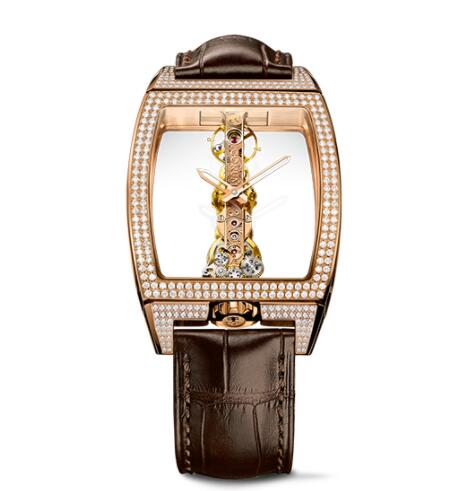 Replica Corum Golden Bridge Classic Rose Gold Diamonds Watch B113/03859 - 113.162.85/0F02 0000